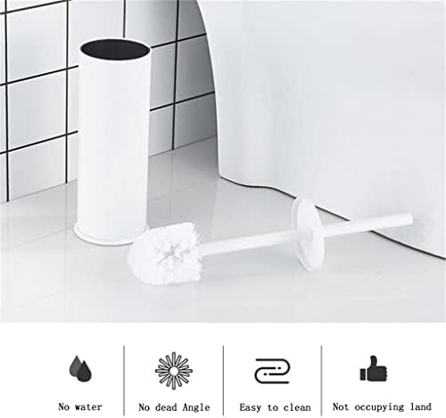 Durable Toilet Brush Holder Set Gold Black Aluminum