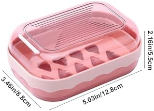 Stylish Soap Dish with Drainage and Flip-Top Design