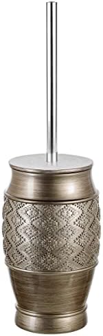 Creative Scents Dublin Silver Toilet Brush Set