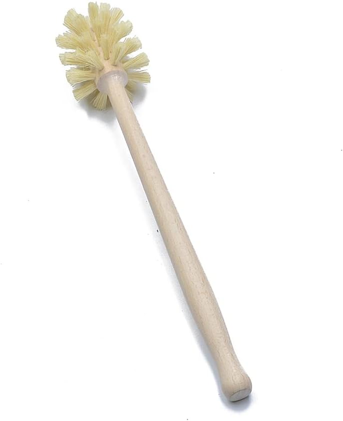 Beechwood Toilet Brush with 360 Cleaning and Jute Bristles