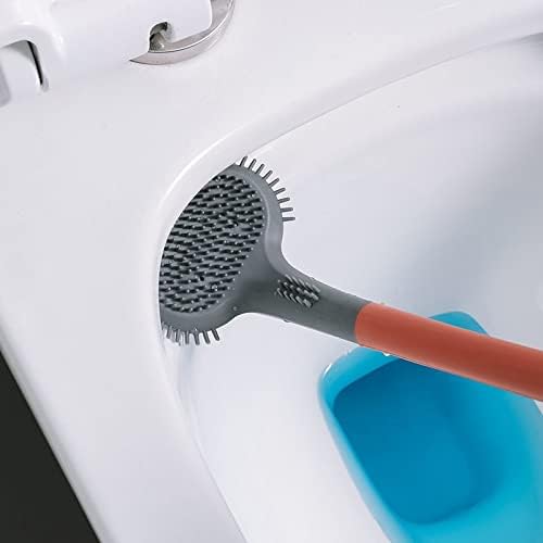 Toilet Brush with Wall Hanging Design Easy Clean Durable
