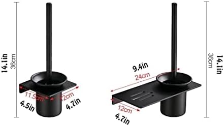 INKTUS Toilet Brush with Holder and Long Handle for Bathroom Cleanliness