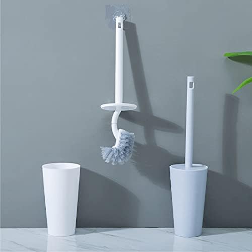 GYDMEG Toilet Bowl Brush with Holder and Cover Lid White
