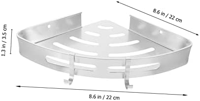 Zerodeko 2-Tier Aluminum Shower Organizer with Hooks