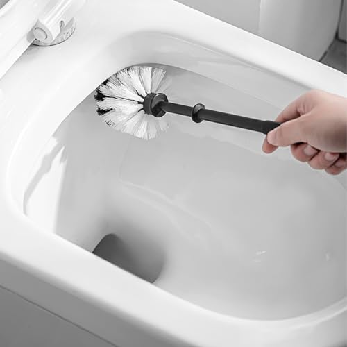 AYKHDS Toilet Brush and Holder Set Wall-Mounted Deep Cleaning Brush