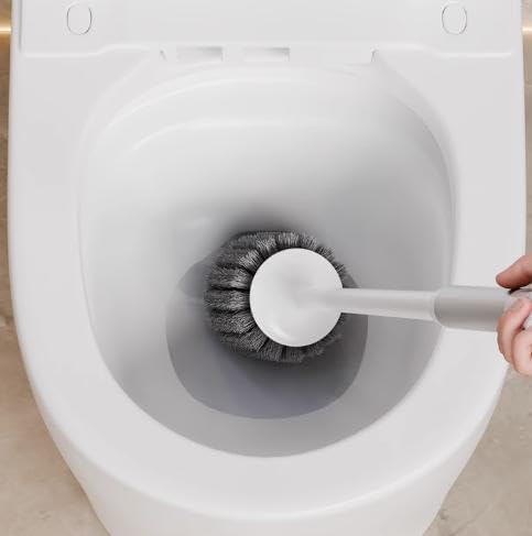 Double-Headed Toilet Brush with Wall Mount