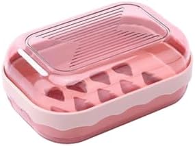 Stylish Soap Dish with Drainage and Flip-Top Design