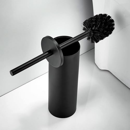 Stylish Matt Black 304 Stainless Steel Toilet Brush Set