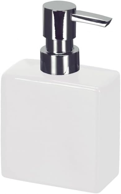 Flash Modern Stoneware Toilet Brush Holder White