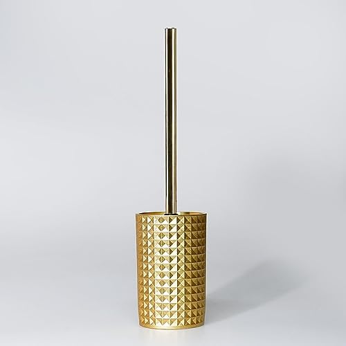 Neptune Toilet Brush with Gold Holder