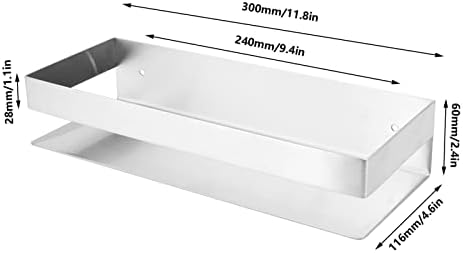 Stainless Steel Shower Caddy with Large Lid for Home and Kitchen