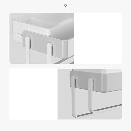 Bathroom Wall Organizer No Drilling Adjustable Hooks Racks