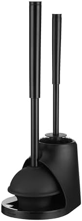 Toilet Brush Plunger Set - 2 in 1 for Bathroom