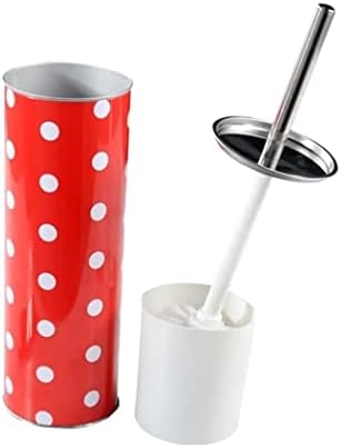 INKTUS Red Toilet Brush with Stand Set
