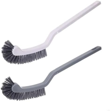 2pcs Toilet Cleaning Brush - Long Handle Curved for Bathroom