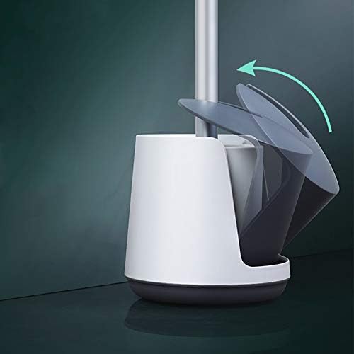 Leying Toilet Brush with Auto Open Close Holder