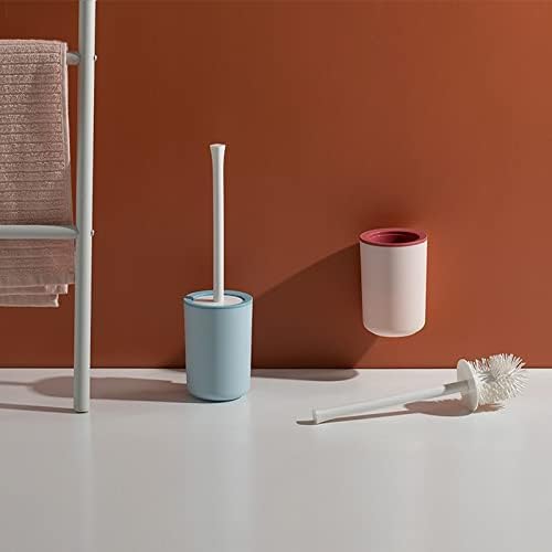 UOHUFIDABFD Toilet Brush with Long Handle and Anti-Splash Design