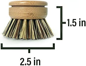 Larga Vitae 6-Piece Bamboo Dish Brush Heads