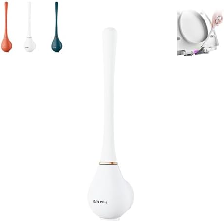 Modern Flexible Silicone Toilet Brush with Holder Set