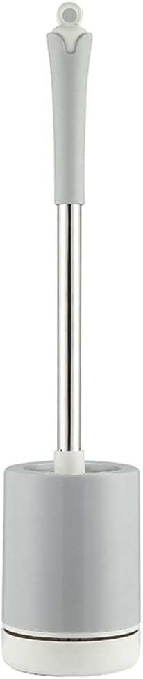 KAAZEE Toilet Brush Holder with No-Slip Handle and Flexible Bristles