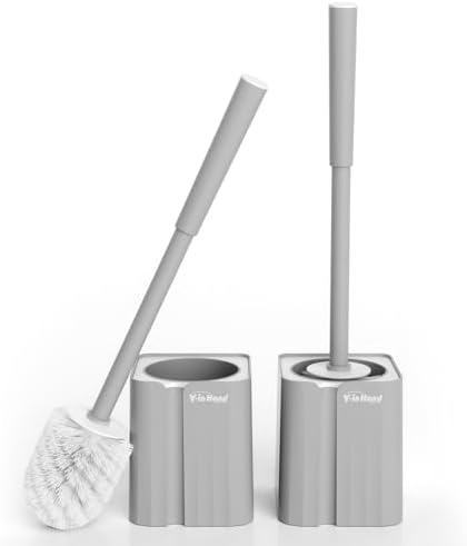 Y-in Hand 2 Pack Toilet Brush Holder Set 1