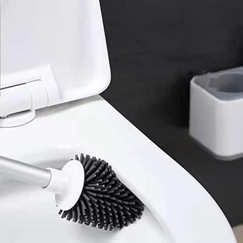 Toilet Brush with Storage Compartment and Long Handle