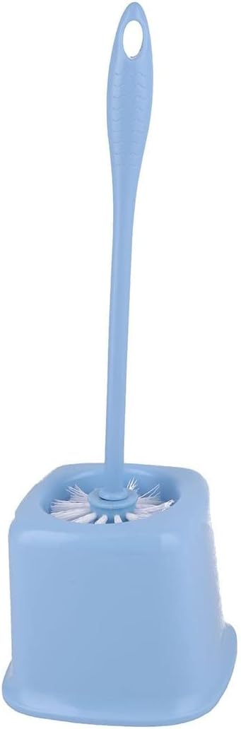 Plastic Toilet Brush Holder with Round Bristle Head