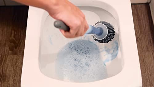 MagicBrush Silicone Toilet Brush with Fillable Handle