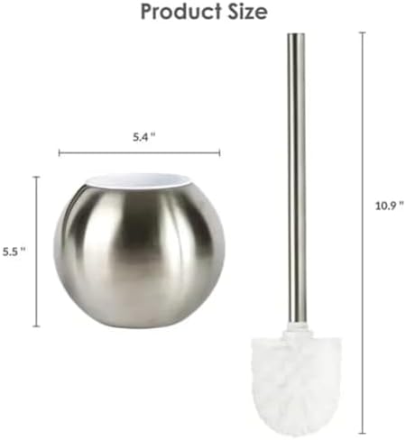 NLIEOPDA Toilet Brush Five-Piece Set - Durable and Space-Saving