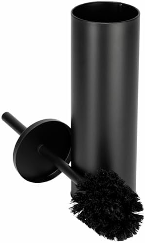 Stylish Matt Black 304 Stainless Steel Toilet Brush Set
