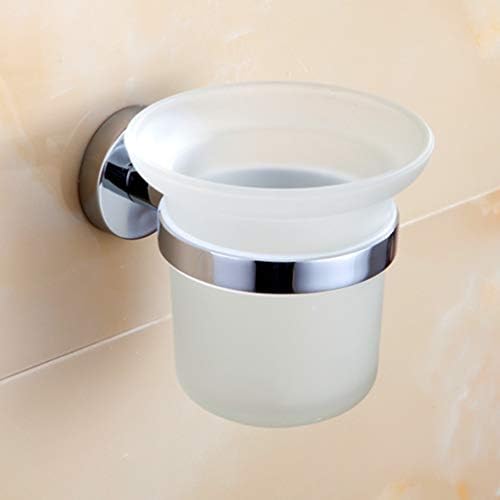 LUDSUY Stainless Steel Toilet Brush Holder Set