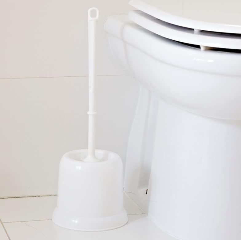 Addis Toilet Brush Round Open Holder White