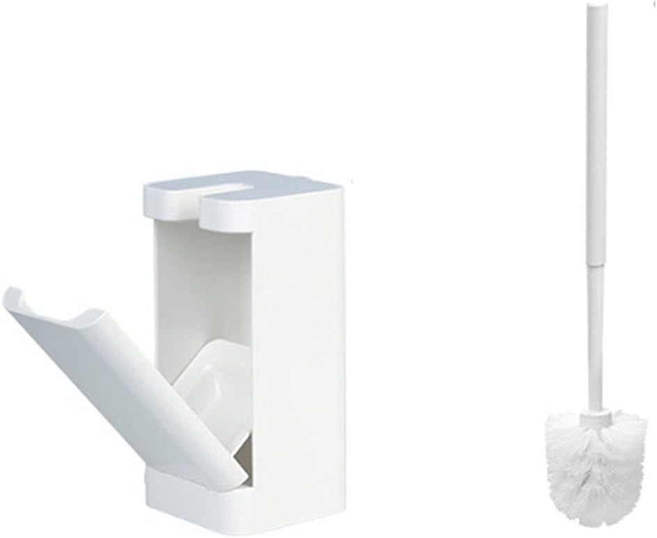 Wall-Mounted Toilet Brush with Holder and Plunger - Simple Design Bathroom Cleaner