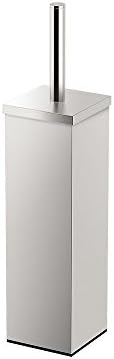 Gatco 1489 Square Toilet Brush Holder Satin Nickel 1
