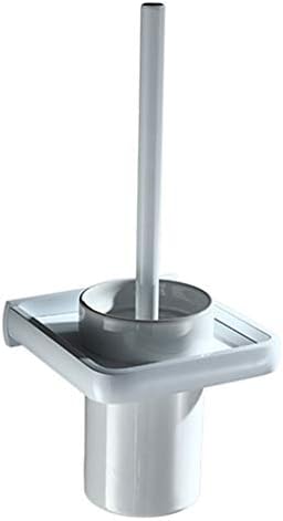 LUDSUY Wall-Mounted Nordic Space Aluminum Toilet Brush Set