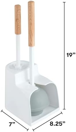 Toilet Brush Plunger Set with Storage Caddy