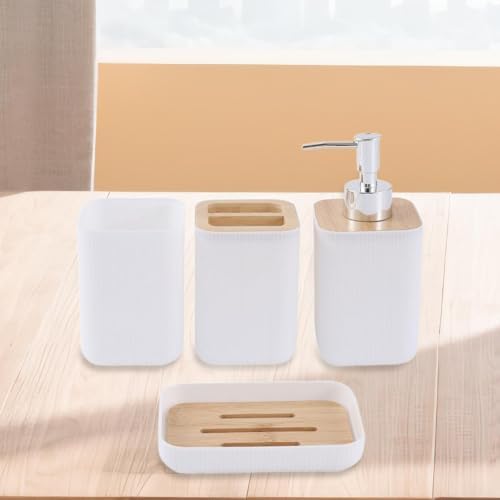 4X Bath Essential Organizer Keep Tidy Bathroom Set