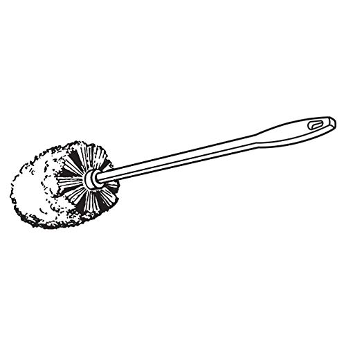 Rubbermaid Commercial Toilet Bowl Brush 145-Inch White Pack of 24