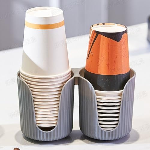 Sturdy Acrylic Bathroom Cup Dispenser - U Shape Holder