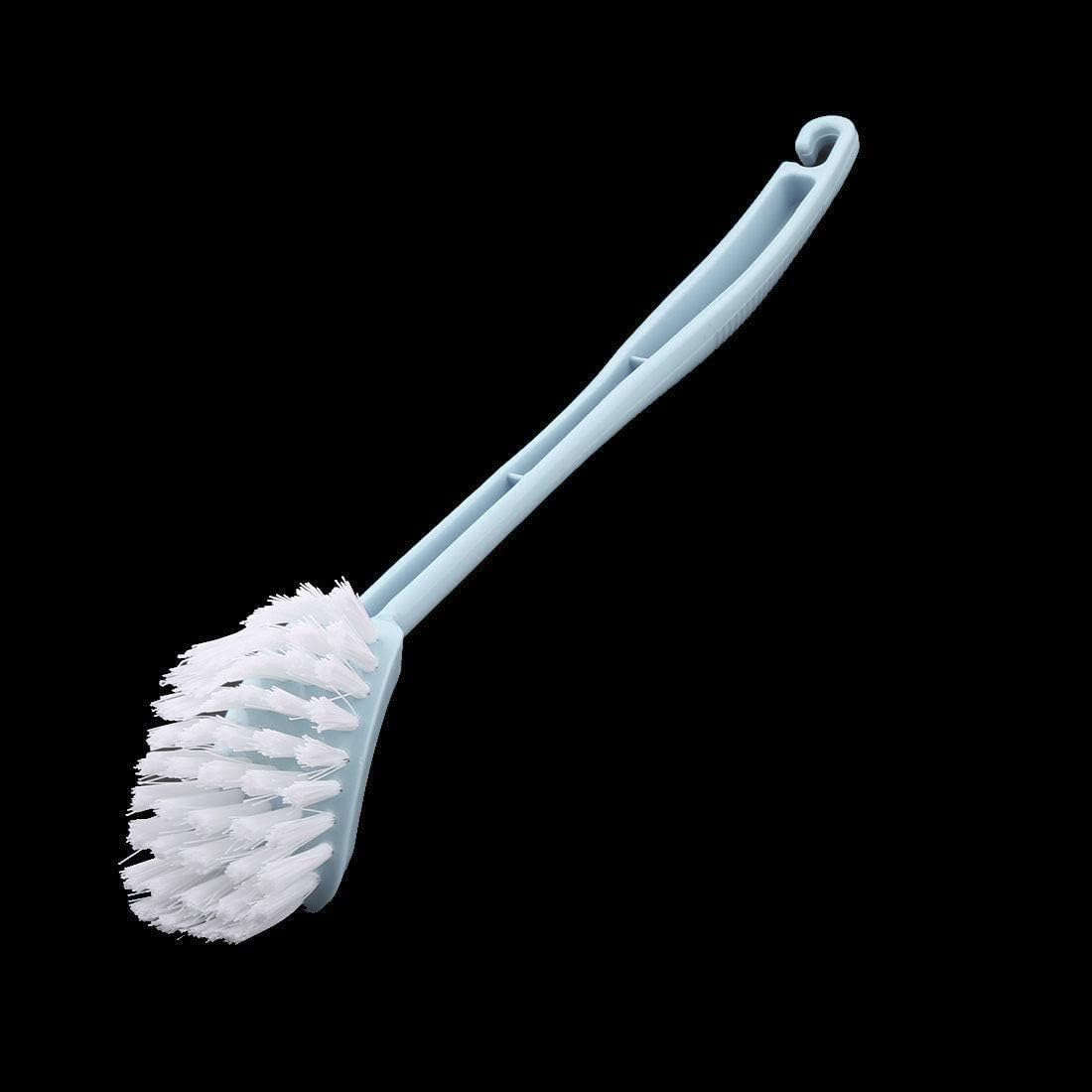 Blue Plastic Toilet Brush Holder with Bristle Head