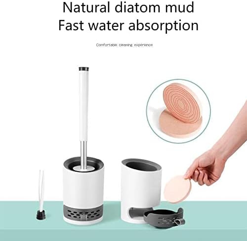 Diatom Mud Toilet Brush with 360 Cleaning