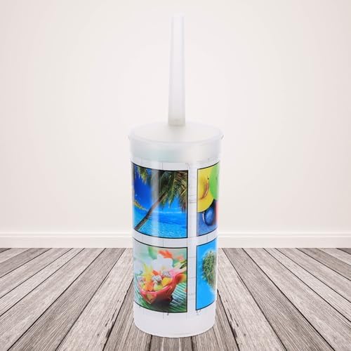 Efficient Plastic Toilet Brush with Bold Island Design