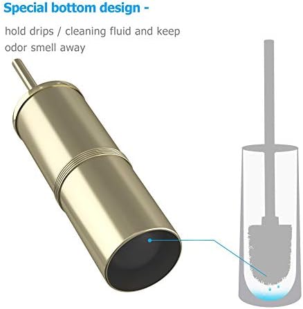 Nu Steel TBH-JW-17 Slim Compact Toilet Brush with Holder