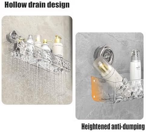 Circular Suction Cup Wall Shelf No Drill Mount