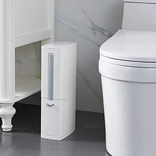 Toilet Brush Holder Set with Waste Bin - Slim Durable