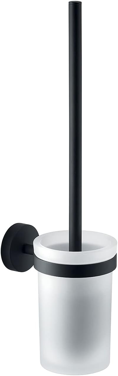 Gedy Eros WC Wall Toilet Brush Glass Black