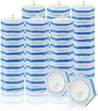 60 Count Disposable Toilet Brush Refill Set