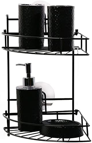 FINANCIALLY LIT LKOP 2 Shelf Metal Shower Corner Organizer