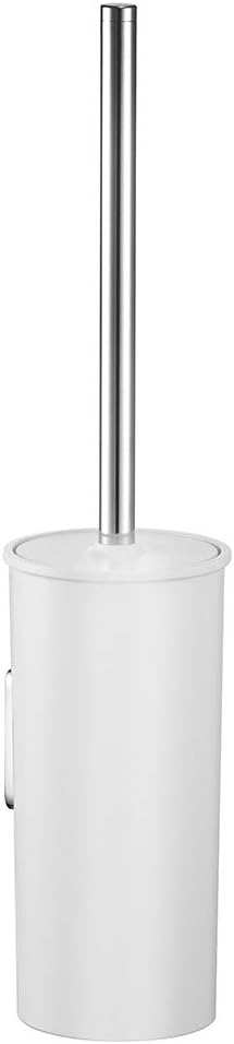 Keuco Opaque Synthetic Toilet Brush Set Chrome White