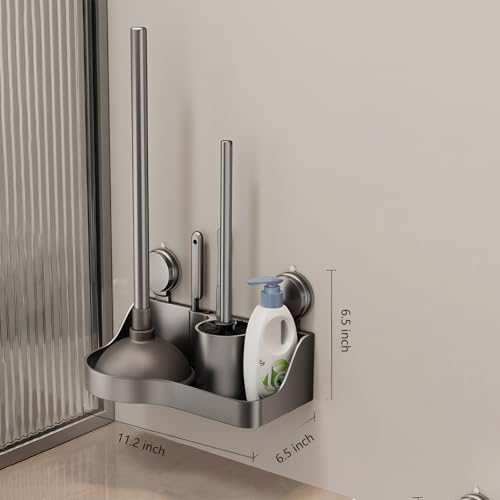 GHYFFF 5-in-1 Toilet Plunger and Brush Set